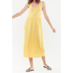 Robe longue plisse laly jaune