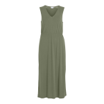 Robe longue vert fonc mila en coton modal