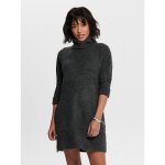Robe en maille col bnitier manches 3 / 4 au - dessus du genou gris