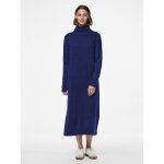 Robe en maille manches longues bleu kai Robe en maille manches longues bleu kai