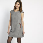 Robe manches courtes � carreaux calla