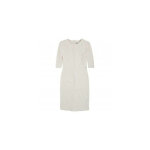 Robe manches courtes tissu fantaisie relif femme savick pepe jeans - blanc en coton