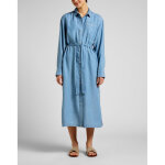 Robe maxi femme - denim bleu clair en viscose