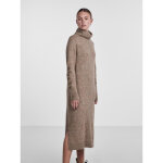 Robe midi en maille marron lia