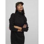 Robe midi manches longues en viscose noir vale