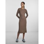 Robe midi marron