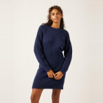 Robe pull courte unie bleu Robe pull courte unie bleu