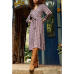 Robe ravena flower en viscose multicolore Robe ravena flower en viscose multicolore
