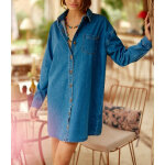 Robe rimen s stone en coton bleu Robe rimen s stone en coton bleu