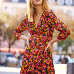 Robe yuana - feuillage multicolore
