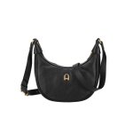 Sac bandoulire noir en cuir camille