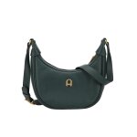 Sac bandoulire vert en cuir camille