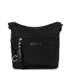 Sac besace collection basic noir en tissu
