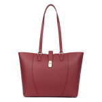 Sac cabas porté épaule a4 aude carmin sara en cuir Sac cabas porté épaule a4 aude carmin sara en cuir