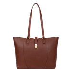 Sac cabas port paule a4 aude marron hope en cuir