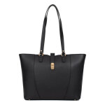 Sac cabas port paule a4 aude noir dina en cuir