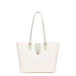 Sac cabas port� �paule a4 cali blanc / vert clair sam