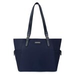 Sac cabas port paule a4 cuir axelle bleu nuit en nylon tara