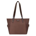 Sac cabas port paule a4 cuir axelle marron en nylon faye