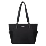 Sac cabas port paule a4 cuir axelle noir en nylon lily