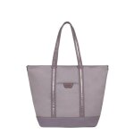 Sac cabas port paule a4 cuir kaya bleu lavande en toile sam