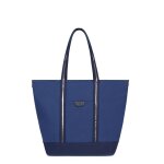 Sac cabas port paule a4 cuir kaya marine en toile eve