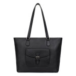 Sac cabas port paule a4 noir en cuir isla