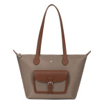 Sac cabas porté épaule - moyen kiana taupe / marron vale Sac cabas porté épaule - moyen kiana taupe / marron vale