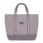 Sac cabas port main a4 cuir kaya bleu lavande en toile vox