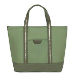 Sac cabas port main a4 cuir kaya kaki en toile xia