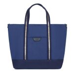 Sac cabas port main a4 cuir kaya marine en toile bella