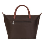 Sac cabas porté main - a4 - marron foncé - pop en nylon Sac cabas porté main - a4 - marron foncé - pop en nylon