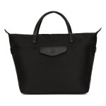 Sac cabas port� main - a4 - noir - pop en nylon
