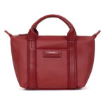 Sac cabas porté main - mini joyce rouge foncé zoé zoé Sac cabas porté main - mini joyce rouge foncé zoé zoé