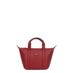 Sac cabas porté main tara rouge foncé dina Sac cabas porté main tara rouge foncé dina
