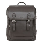 Sac � dos 13'' & a4 cuir confort marron fonc� quin