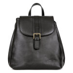 Sac à dos - cuir de vachette - noir - république Sac à dos - cuir de vachette - noir - république