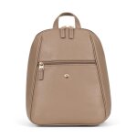 Sac à dos luna biscuit beige en cuir nina Sac à dos luna biscuit beige en cuir nina