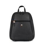 Sac à dos luna noir en cuir lia Sac à dos luna noir en cuir lia
