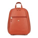 Sac  dos luna orange en cuir ione