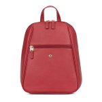 Sac à dos luna rouge foncé en cuir yael Sac à dos luna rouge foncé en cuir yael