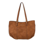 Sac paule rglable maxi madelena cognac en cuir
