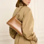 Sac �paule suave ace en cuir camel