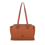 Sac paule zipp dephne cognac en cuir