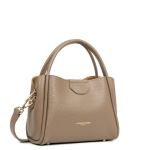 Sac à main aimantée s ida double marron en cuir Sac à main aimantée s ida double marron en cuir