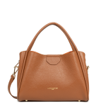 Sac  main aimante m ida double marron en cuir