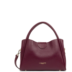 Sac  main bordeaux en cuir