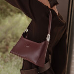 Sac  main suave ace bordeaux en cuir