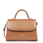 Sac  main camel suave even en cuir