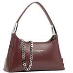 Sac � main avec cha�ne bordeaux en cuir